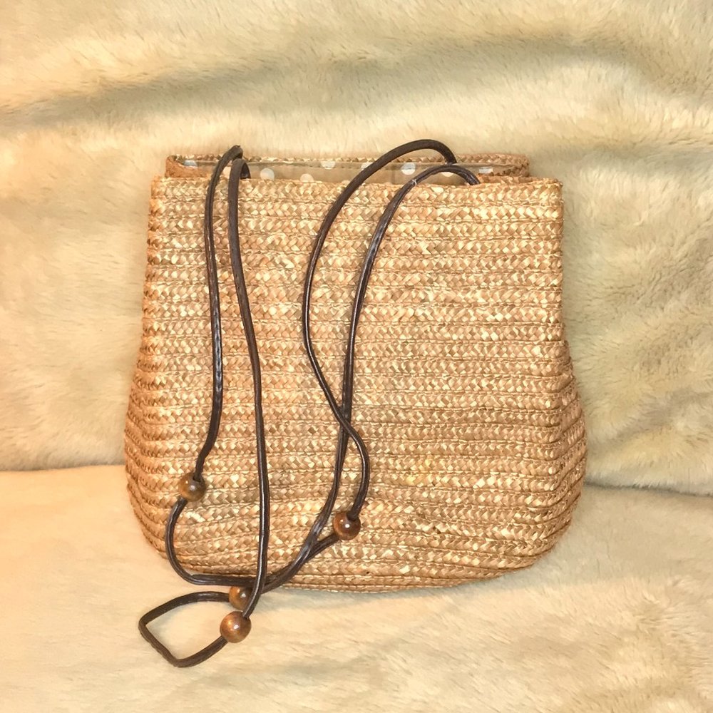 Croft & Barrow Mini Tote Straw Bag